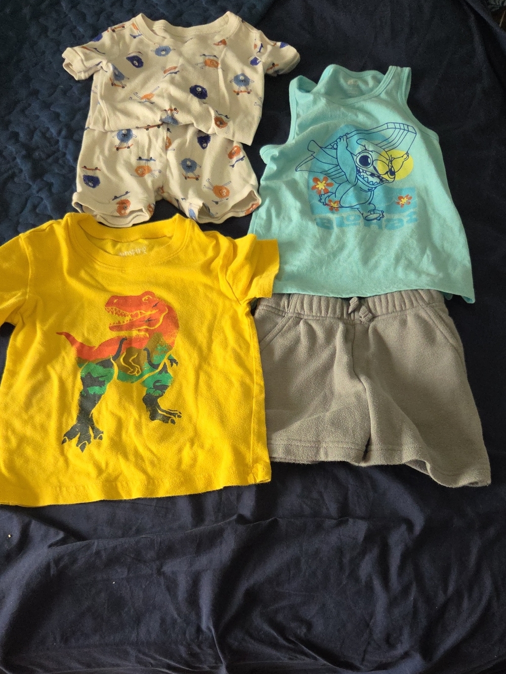 Lot Of Boys 3t Clothes,  T Shirt,  Tank,  Shorts,  And Pajamas